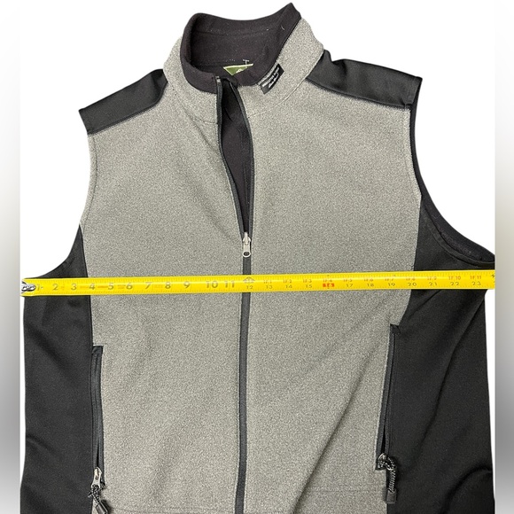 Eddie Bauer Men’s Black/Gray Windcutter Fleece Vest‎ Size L - Picture 5 of 7